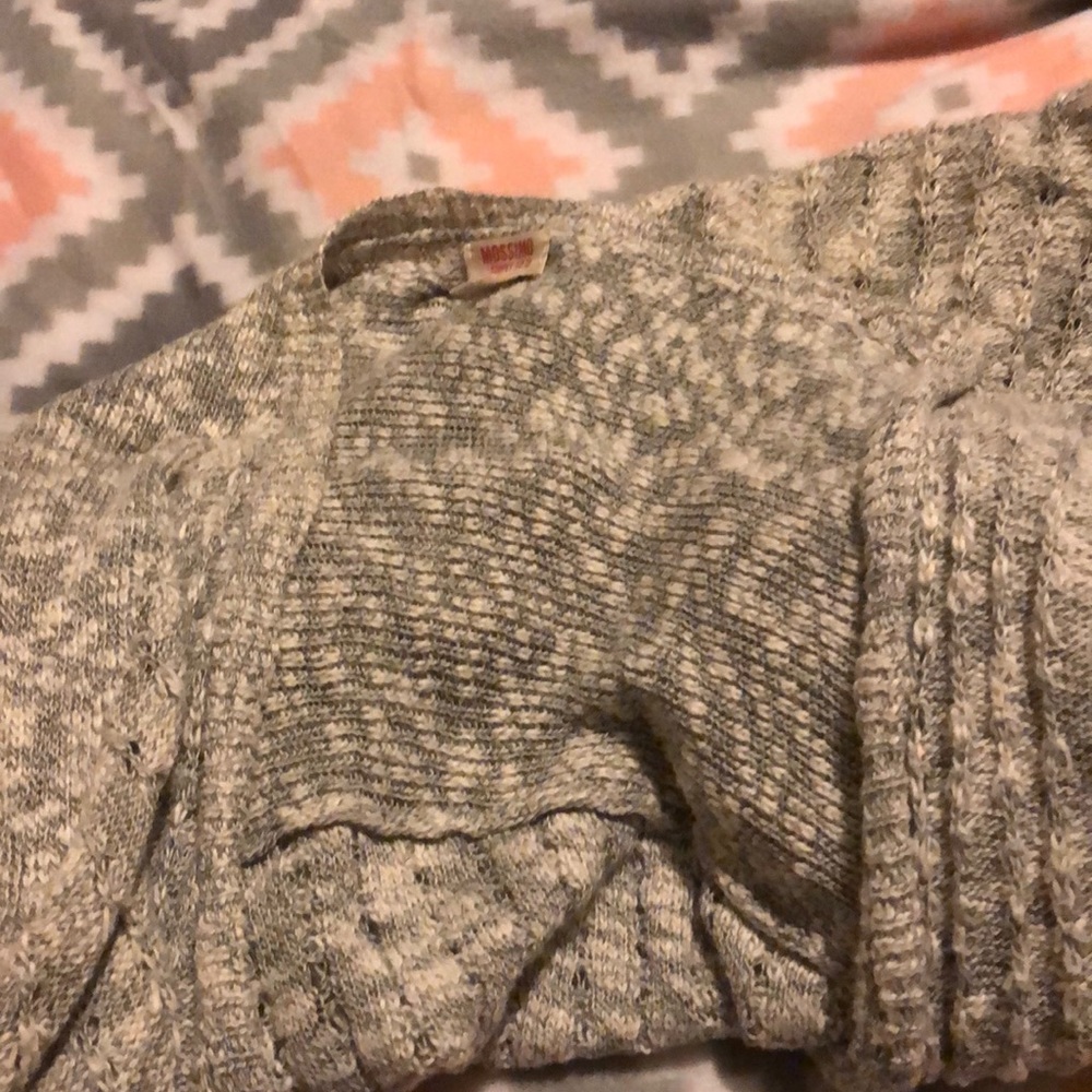 Gray cardigan